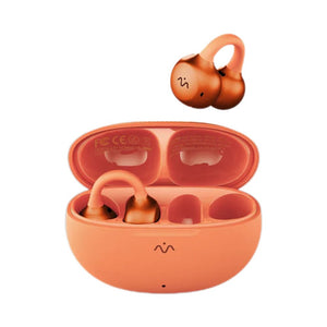 Momax 1-Vibe Clip M.IN.D AI translation clip-on earbuds solar orange Bluetooth 6.0 ENC Qatar