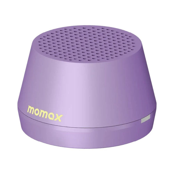 Momax 1-Vibe Go Lite magnetic wireless speaker with TWS and IPX4 protection in Purple Soda Pop Qatar