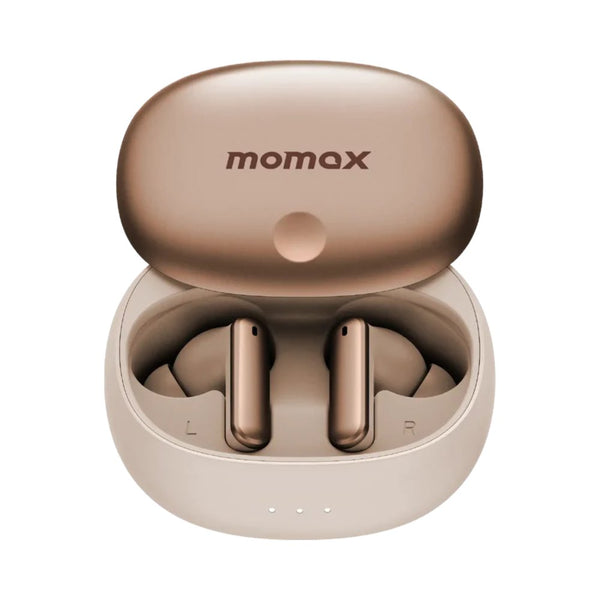 Momax 1-Vibe Lite true wireless ANC earbuds sandstone Bluetooth 5.4 24-hour battery Qatar