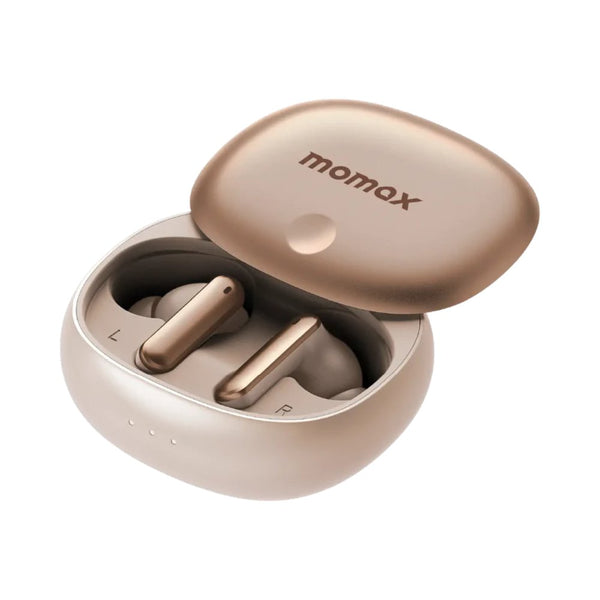 Momax 1-Vibe Lite true wireless ANC earbuds sandstone Bluetooth 5.4 24-hour battery Qatar