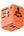 Momax 1-World² mini universal travel GaN charger 70W orange with dual AC outlet and USB ports.