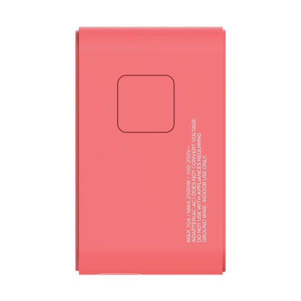 Momax 1-World+ UA18R 70W travel GaN charger with retractable USB-C cable and universal sockets Red Qatar