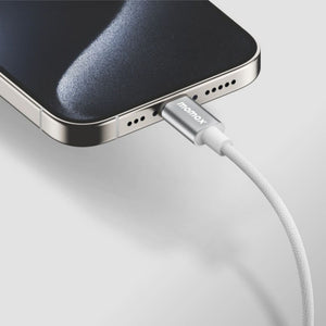 Momax Elite USB-C to USB-C braided cable with 60W PD 3.0 fast charging 0.5m White Qatar