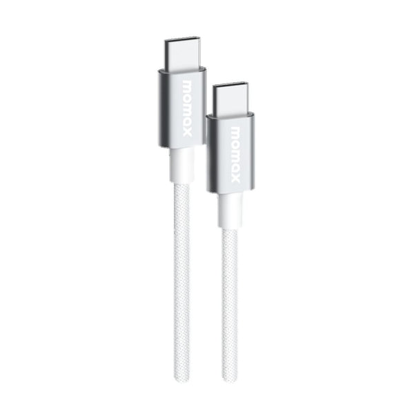 Momax Elite USB-C to USB-C braided cable with 60W PD 3.0 fast charging 0.5m White Qatar