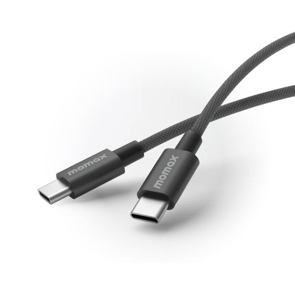 Momax Elite USB-C to USB-C braided cable with 60W PD 3.0 fast charging 1.5m Black Qatar