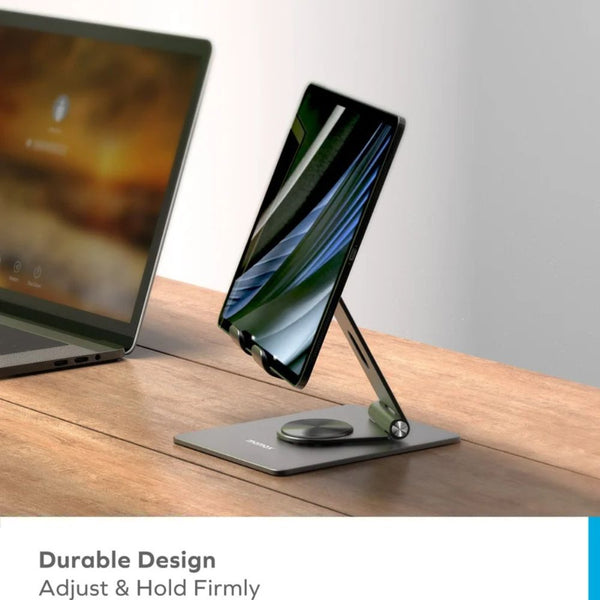 Momax Fold KH5L1 rotatable phone and tablet stand with 360 degree base rotation Titanium Qatar