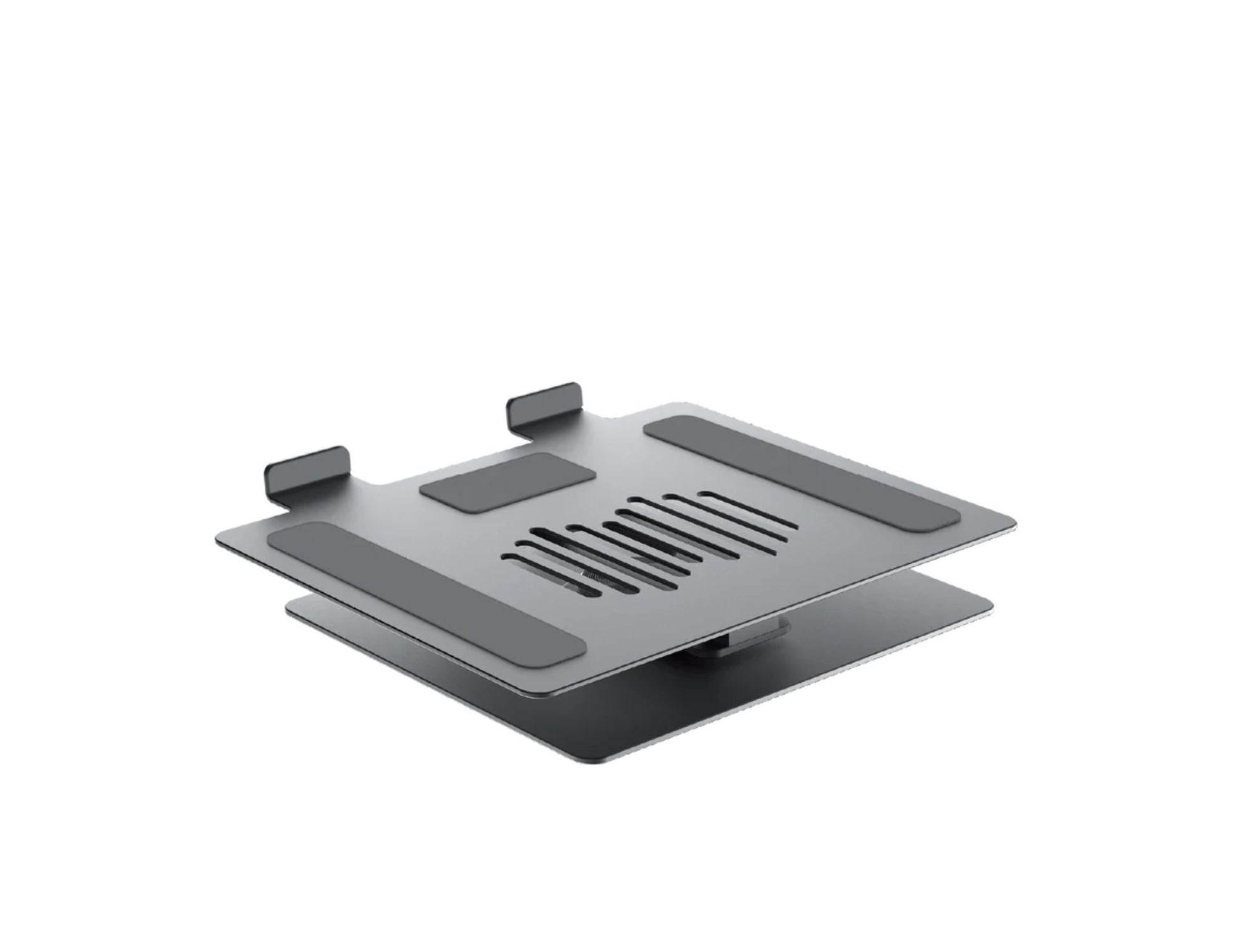 Momax fold stand rotatable tablet and laptop stand space gray with 360 degree rotation.