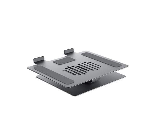Momax fold stand rotatable tablet and laptop stand space gray with 360 degree rotation.
