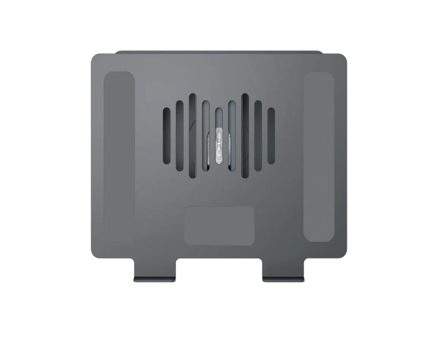 Momax fold stand rotatable tablet and laptop stand space gray with 360 degree rotation.