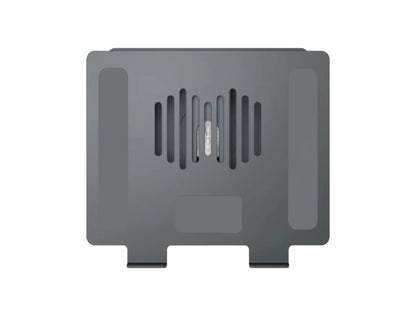 Momax fold stand rotatable tablet and laptop stand space gray with 360 degree rotation.