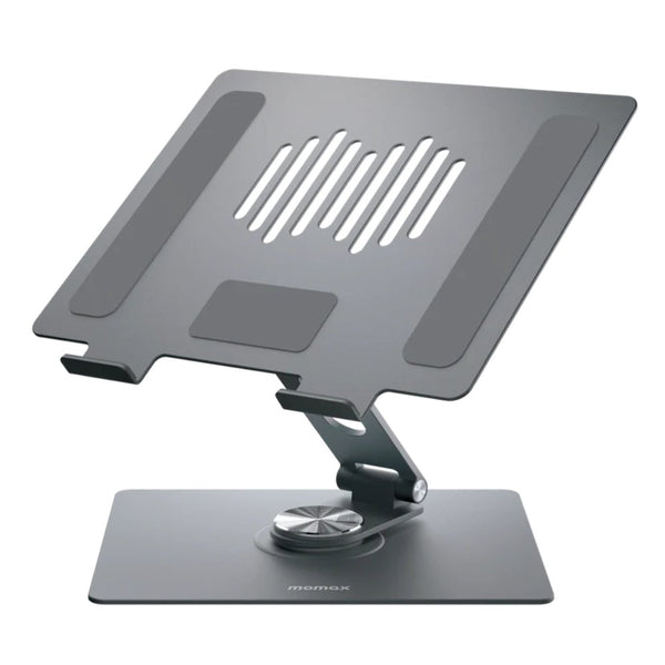 Momax KH10 foldable 360 degree rotating tablet and laptop stand Space Gray for devices up to 17 inches Qatar