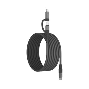 Momax Mag.Link Duo 60W magnetic USB-C to USB-C and Lightning charging cable Black Qatar