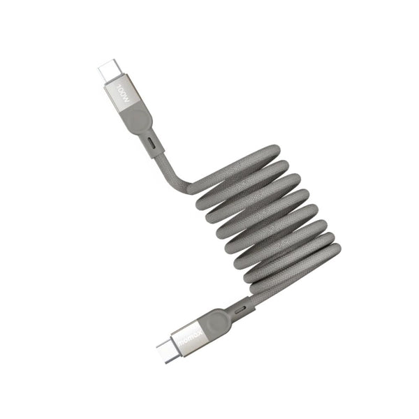 Momax Mag.Link magnetic USB-C to USB-C cable with 100W PD 3.0 charging 2m Titanium Qatar