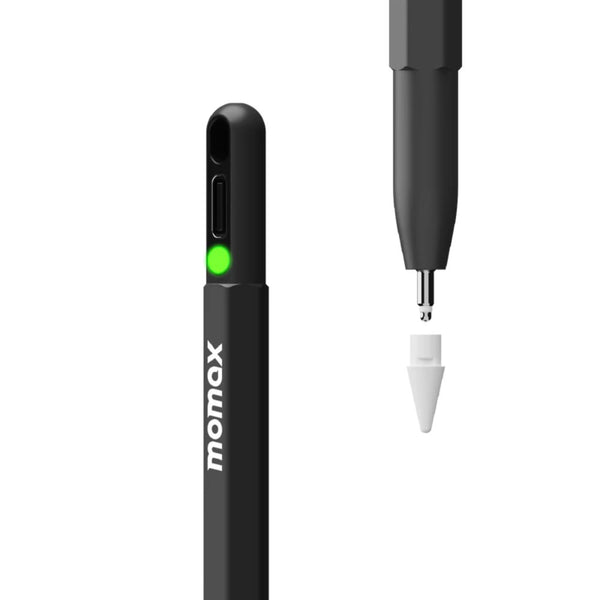 Momax Mag.Link Pop magnetic active stylus pen black for iPad with palm rejection and tilt sensitivity Qatar