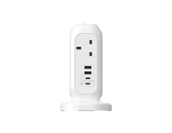 Momax OnePlug 7 outlet power strip with USB ports US18UK Qatar