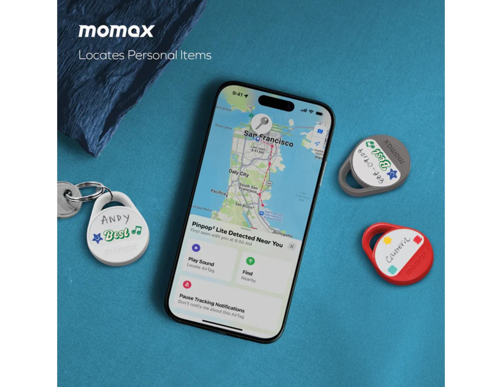 Momax Pinpop² Lite Find My Locator BR10 tracker