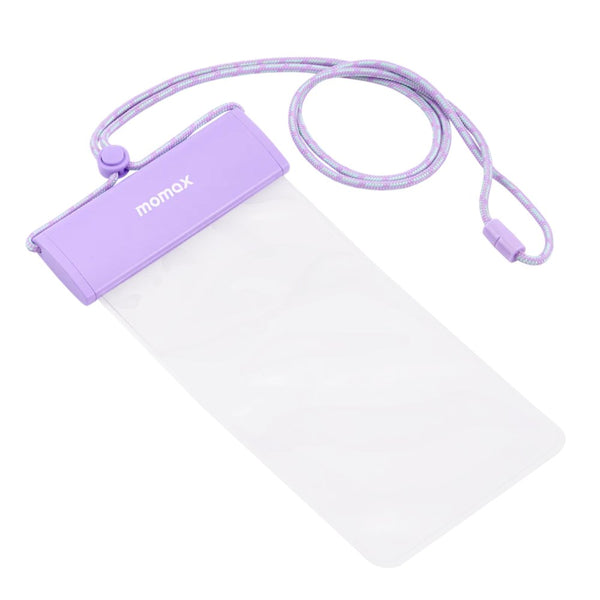 Momax portable waterproof phone bag IPX8 triple sealed Purple Soda Pop Qatar