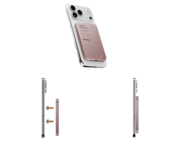 Momax Q.Mag X magnetic wireless power bank 5000mAh IP116​