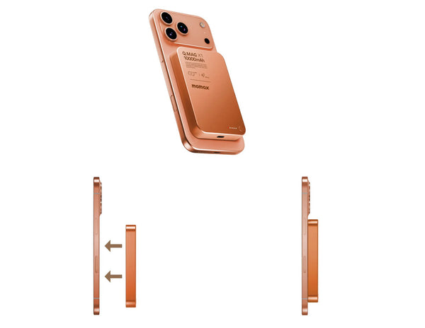 Momax Q.Mag X1 magnetic wireless power bank 10000mAh IP117​