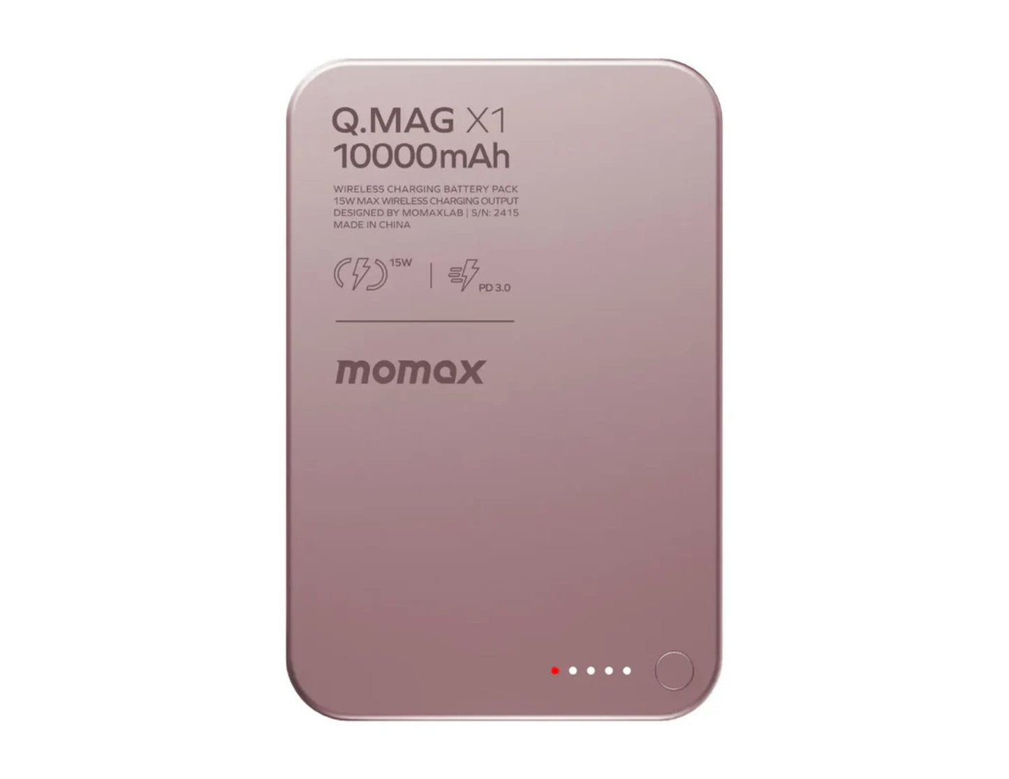 Momax Q.Mag X1 magnetic wireless power bank 10000mAh IP117​