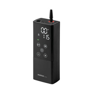 Momax Smart IoT Electric Air Pump 150PSI Black portable air inflator with flashlight Qatar