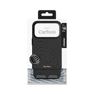 Momax Sōma Carbon Aramid Magnetic Case for iPhone 18 Pro Black Qatar