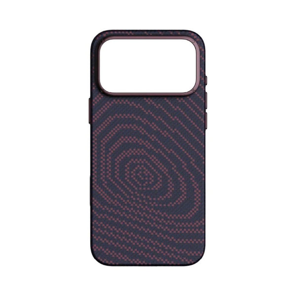 Momax Sōma Carbon Aramid Magnetic Case for iPhone 18 Pro Dusky Cherry Qatar