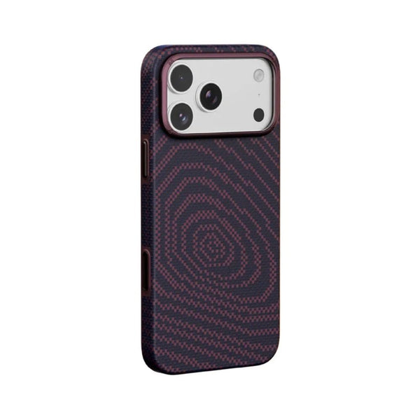 Momax Sōma Carbon Aramid Magnetic Case for iPhone 18 Pro Dusky Cherry Qatar