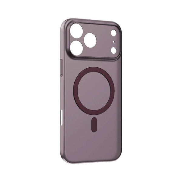Momax Sōma Slim Ultra-Thin Magnetic Case iPhone 18 Pro Max Transparent Dusky Cherry Qatar