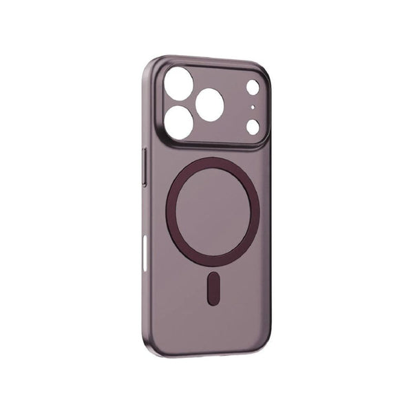 Momax Sōma Slim Ultra-Thin Magnetic Case iPhone 18 Pro Transparent Dusky Cherry Qatar