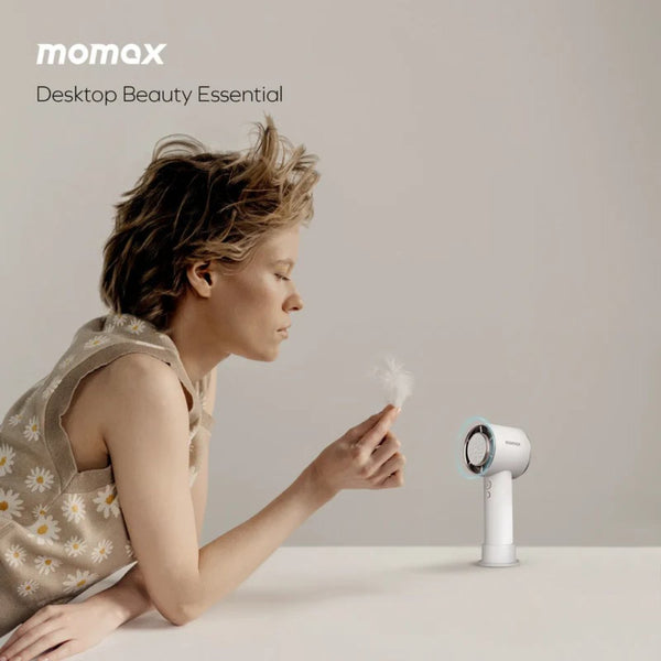 Momax Ultra Freeze Portable Icy Cooling Fan White 3000mAh USB-C Rechargeable Cooling Fan Qatar