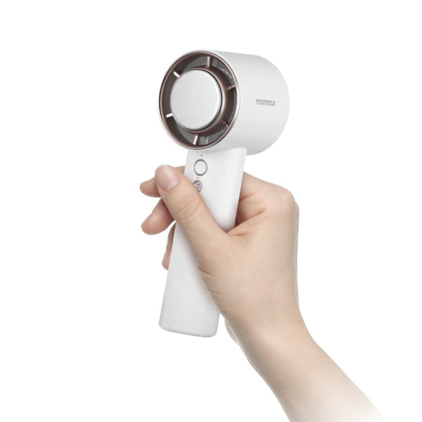 Momax Ultra Freeze Portable Icy Cooling Fan White 3000mAh USB-C Rechargeable Cooling Fan Qatar