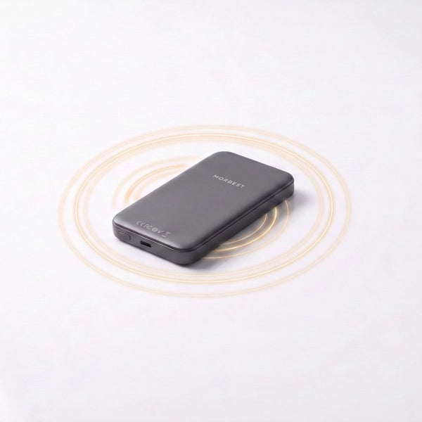 Morbest P010 5000mAh slim magnetic power bank with fast wireless charging Qatar