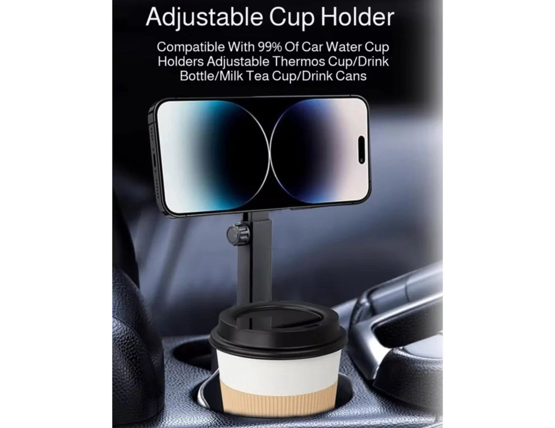 Moxedo Cup-Grip Car Phone Holder MX-CM075 for Qatar cars, MagSafe compatible
