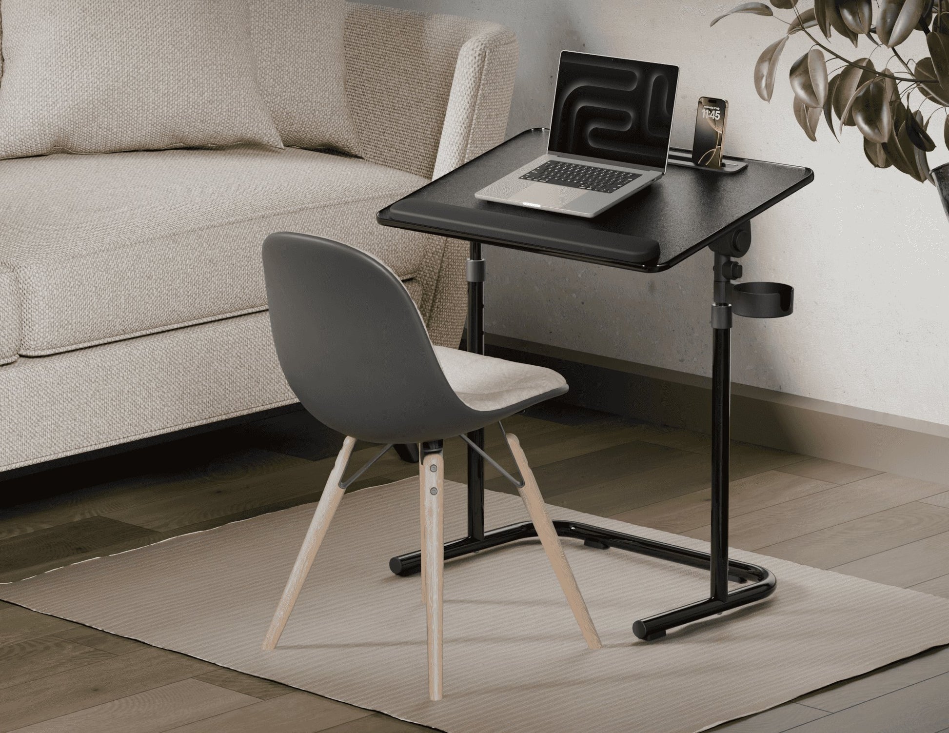 Moxedo Flexmate Adjustable Height Desk ergonomic tilt black Qatar