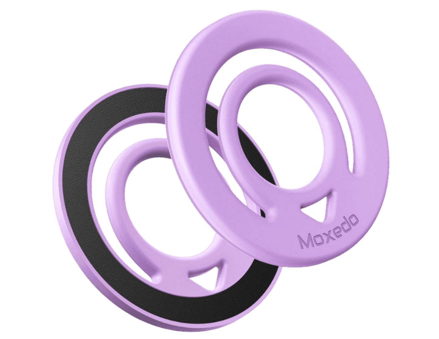 Front view of Moxedo Jello-Mag Dual Sided Magnetic Ring Holder Pink MX-DSR020