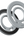 Front view of Moxedo Jello-Mag Dual Sided Magnetic Ring Holder Titanium Gray MX-DSR020