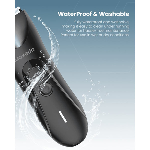 Moxedo TRIMM-RX MX-HT011 cordless waterproof hair trimmer with LED torch and USB-C charging Black Qatar