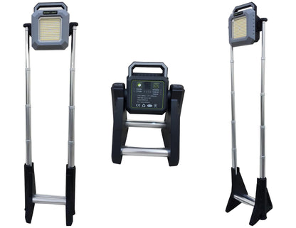 Multifunctional 3000LM Work Light with Telescopic Base and Power Bank available in Qatar