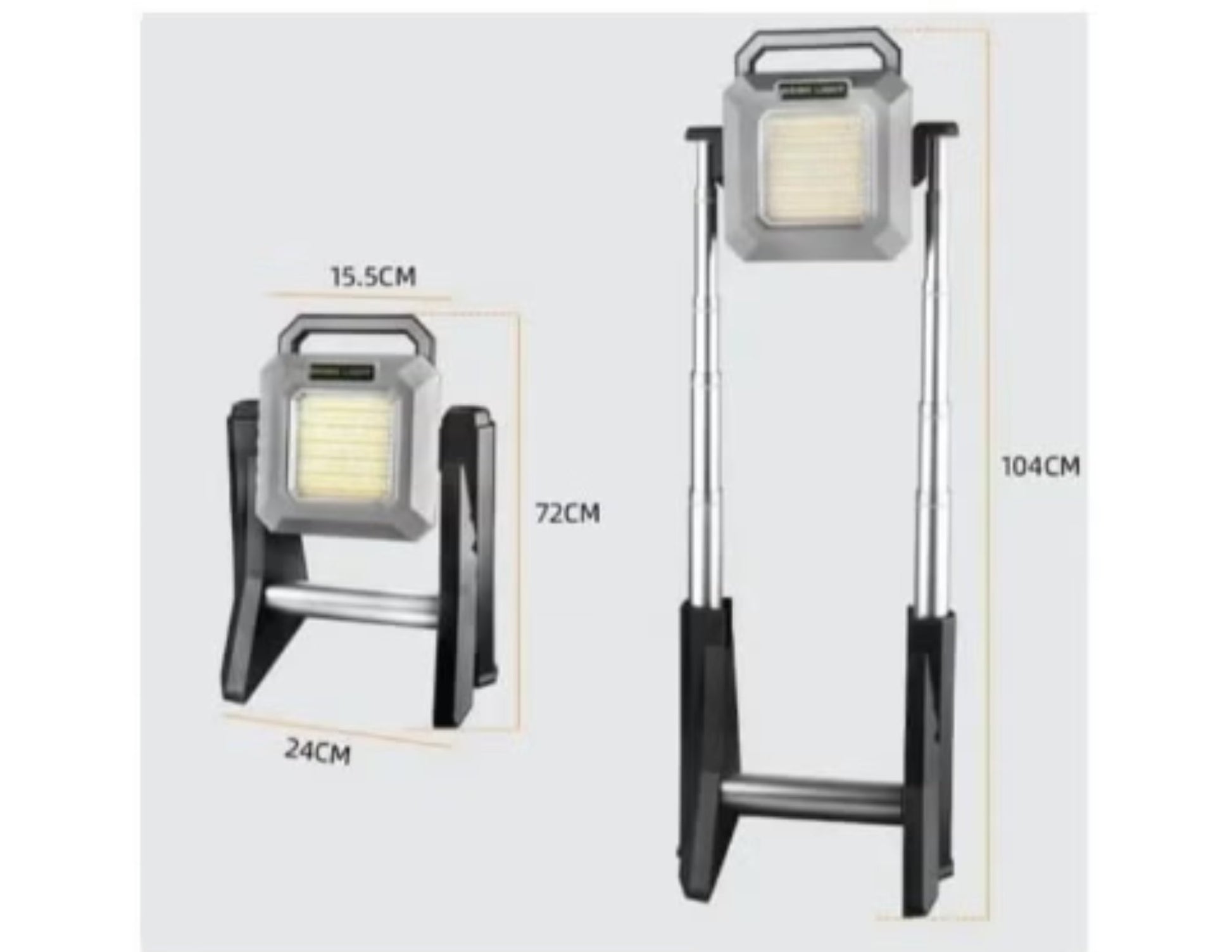 Multifunctional 3000LM Work Light with Telescopic Base and Power Bank available in Qatar