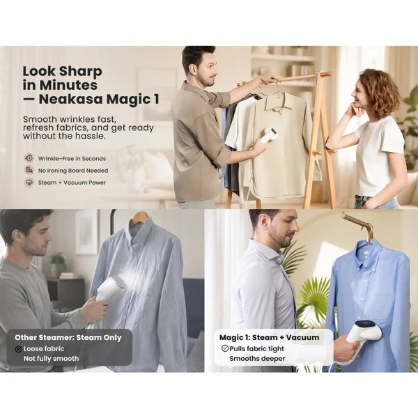 Neakasa Magic 1 Vacuum Clothes Steamer HN0270S with AirIron Technology Qatar