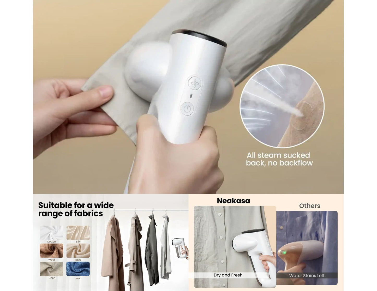 Neakasa Magic 1 vacuum steamer HN0270S 2300Pa AirIron Qatar