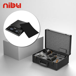 NIBU 9 Piece Pour Over Coffee Gift Set with EK6012 Digital Coffee Scale Black Qatar