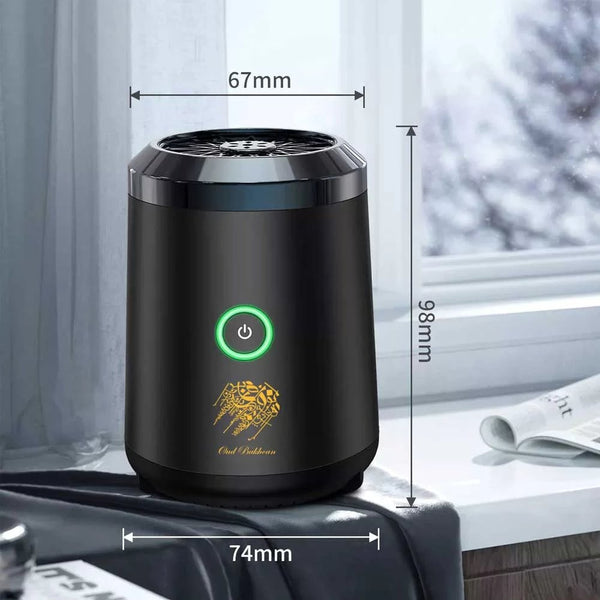 Oud Bakhoor BK-18 USB Rechargeable Electric Incense Burner Portable Bakhoor Burner Qatar