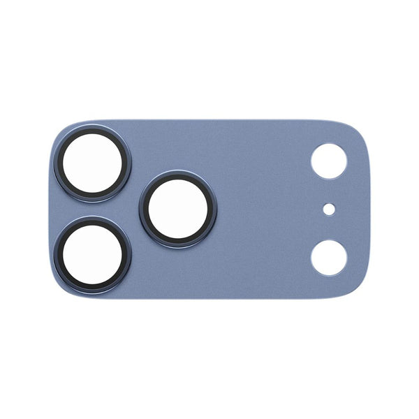 PanzerGlass Fender camera lens protector for iPhone 18 Pro Max in Shades of Blue with slim matte aluminum camera protection Qatar