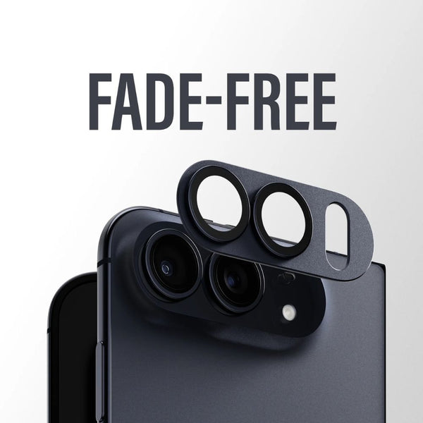 PanzerGlass Fender Midnight camera lens protector for iPhone Duo with slim matte aluminum housing and camera plateau protection Qatar