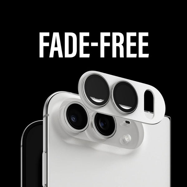 PanzerGlass Fender Silver camera lens protector for iPhone Duo with slim matte aluminum housing and camera plateau protection Qatar