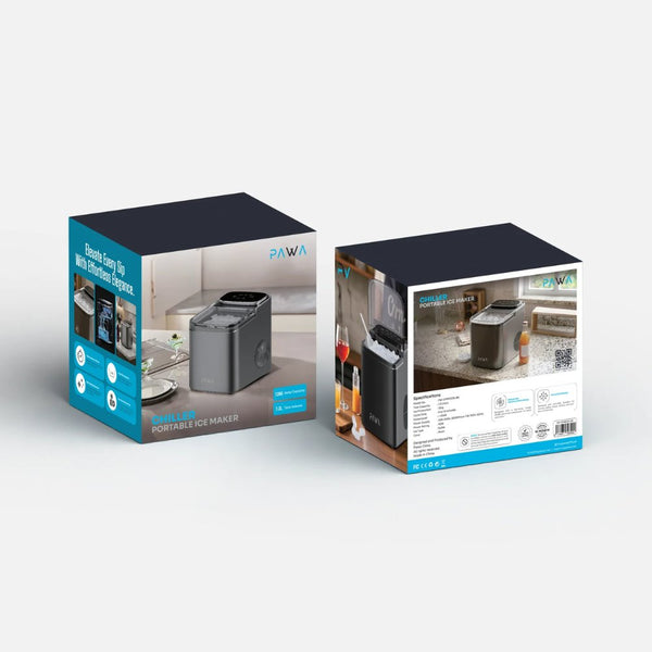 Pawa Chiller PW-CPIM1226-BK portable bullet ice maker with 12kg daily capacity Black Qatar