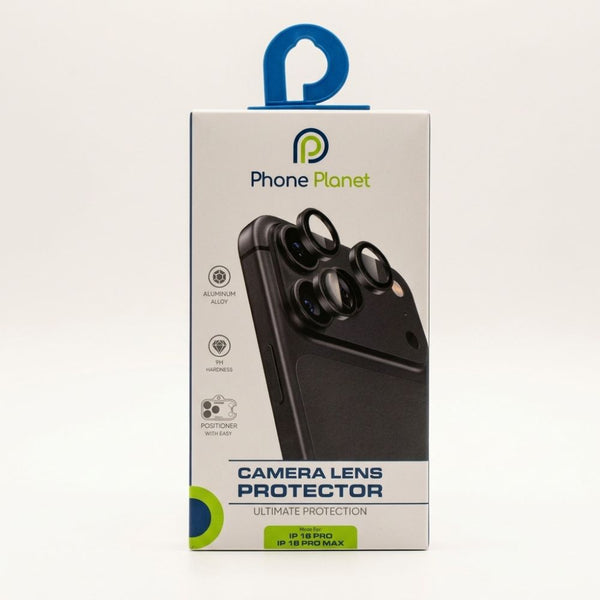 Phone Planet Black Aluminum Alloy 9H Camera Lens Protector for iPhone 18 Pro and Pro Max Qatar