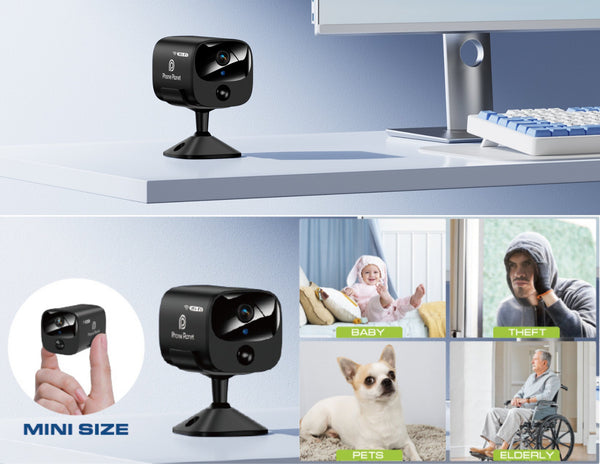 Phone Planet PP-SE08 4MP Wi-Fi battery camera Qatar with 2K HD resolution and PIR detection